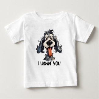 I Woof You Funny Dog Sublimation Baby T-Shirt