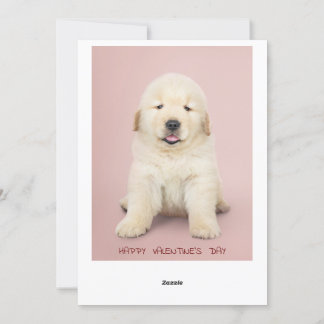 I Woof You The Most With a Paw Print Holiday Card