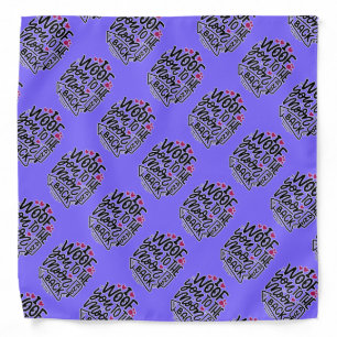 I Woof You To The Moon & Back Lilac Bandana