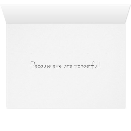 I Woolly Love Ewe (Inside Horizontal (Bottom))