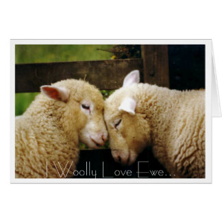 I Woolly Love Ewe Cards