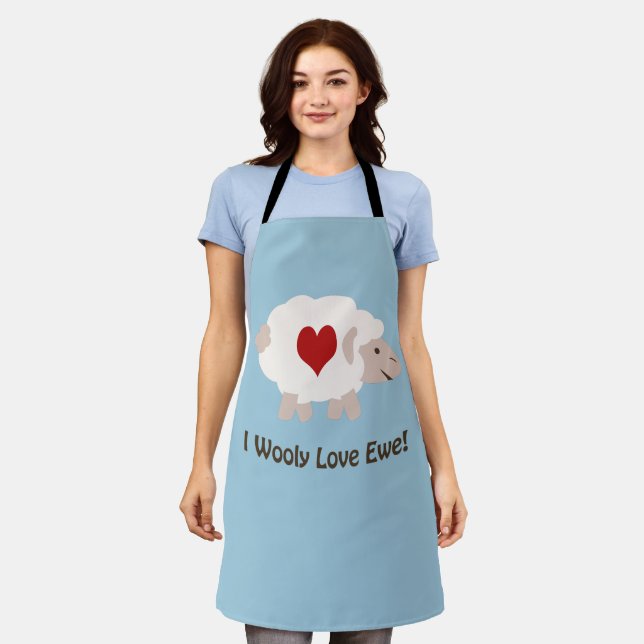 I Wooly Love You! Apron (Worn)