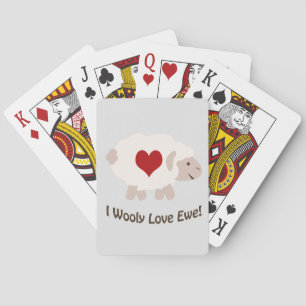 I Wooly Love You! Poker Cards