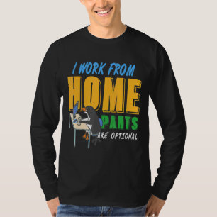 I Work From Home Pants Are Optional Present T-Shirt