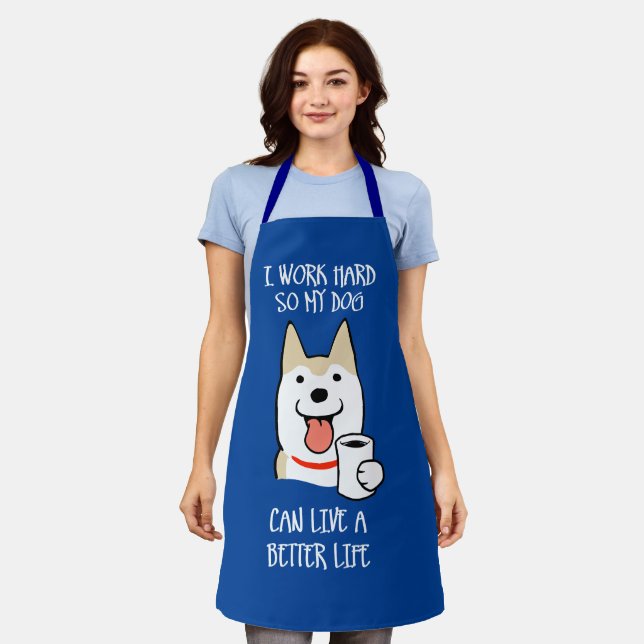 I work hard apron (Worn)