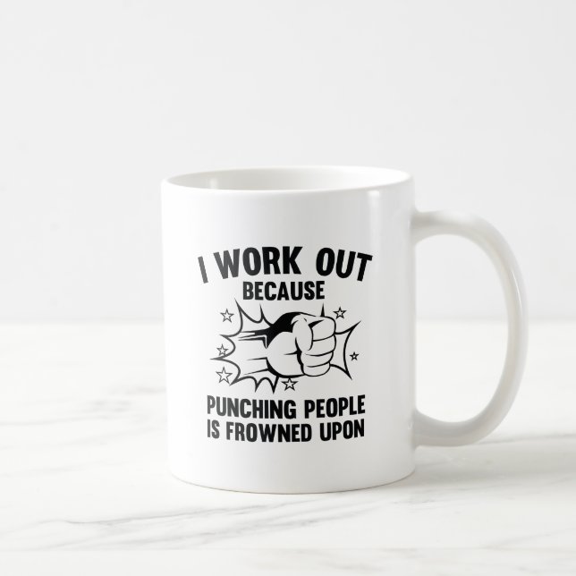I Work Out Coffee Mug (Right)