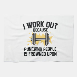 I Work Out Kitchen Towel