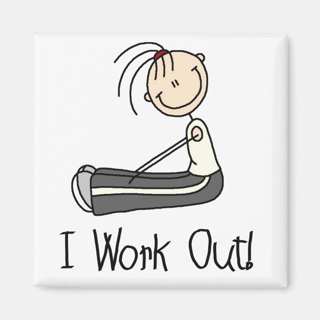 I Work Out Magnet (Front)