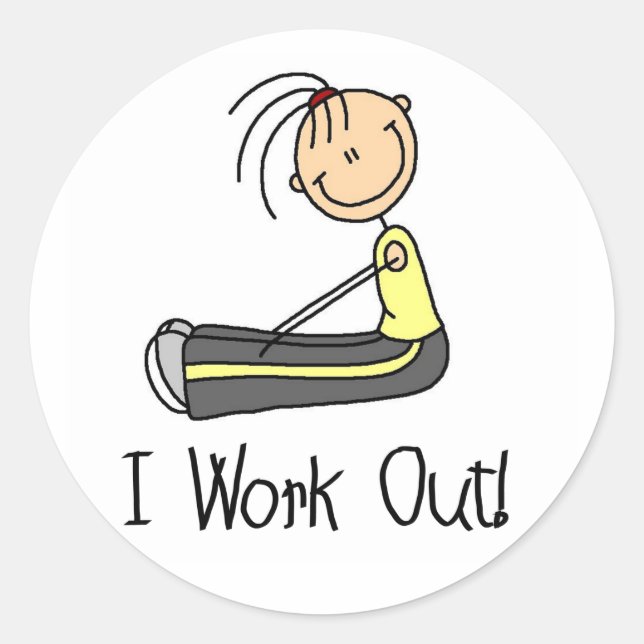 I Work Out Sticker (Front)