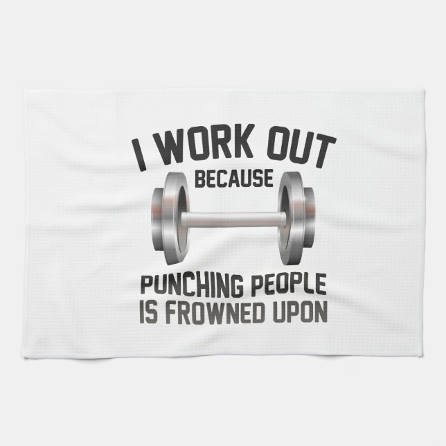 I Work Out Towel (Horizontal)