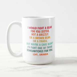 Sister Gift Smartest Prettiest Sister Coffee Mug Sister Birthday Gift Funny  Sister Mug MG449 