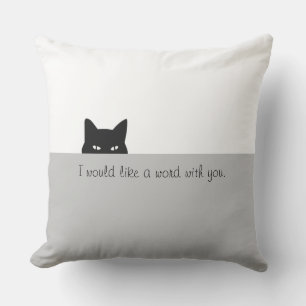 I would like a word with you outdoor pillow