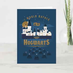 I Would Rather Be At HOGWARTS™ Abstract Boat Ride Card
