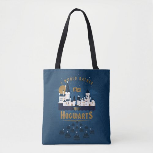 I Would Rather Be At HOGWARTS Abstract Boat Ride Tote Bag
