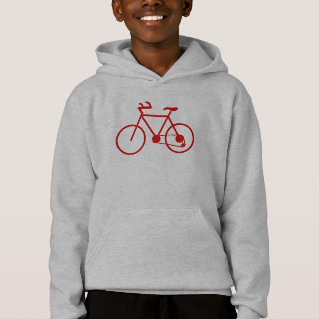 I would rather be Biking Hoodie (Front)