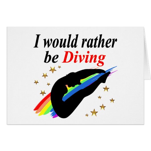 I WOULD RATHER BE DIVING DIVER GIRL DESIGN (Front Horizontal)