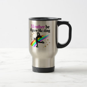 I WOULD RATHER BE FIGURE SKATING TRAVEL MUG