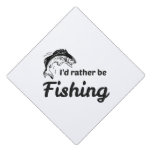 I Would Rather be Fishing Graduation Cap Topper I Would Rather be Fishing Graduation Cap Topper