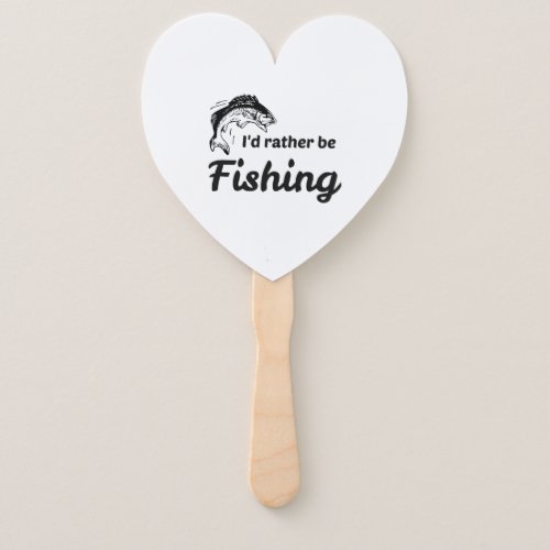 I Would Rather be Fishing Hand Fan