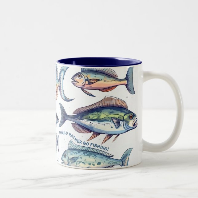 I would rather go Fishing Mug (Right)