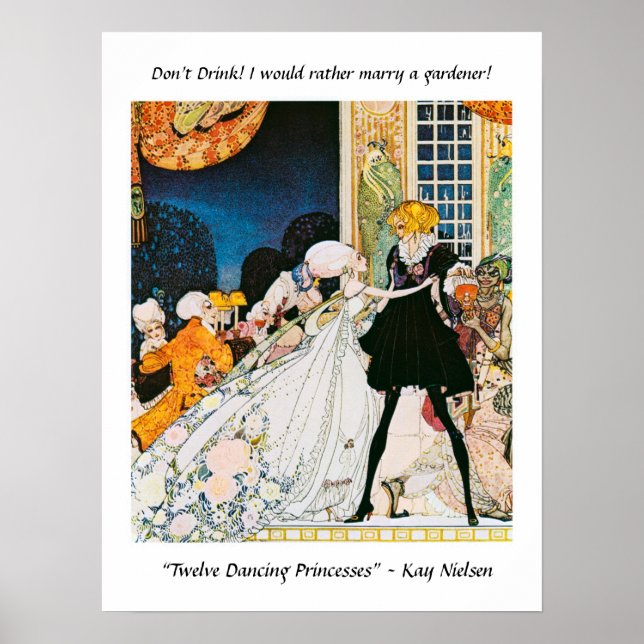 I would rather marry a gardener! Kay Nielsen Poster (Front)