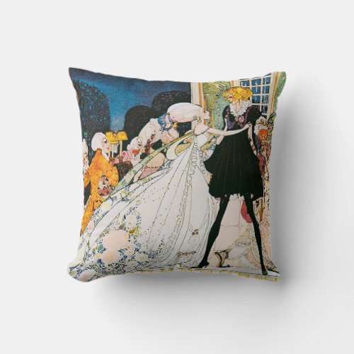 I would rather marry a gardener Kay Nielsen Throw Pillow