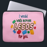 I Would Walk Across Legos For You  Laptop Sleeve<br><div class="desc">Love knows no bounds… not even the sharp pain of stepping on Legos! This fun and playful design, 'I Would Walk Across Legos For You, ' is perfect for anyone who wants to show their devotion in a humorous way. Whether for a partner, friend, or family member, this design makes...</div>