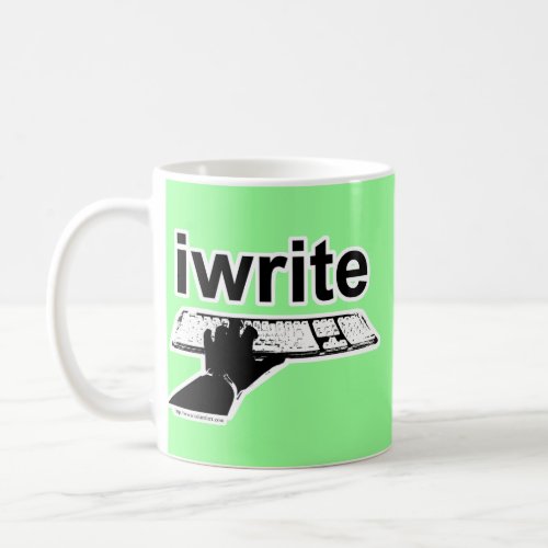 I Write Bold Bright Advertising Style Author Coffee Mug