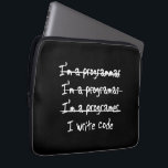 I Write Code Laptop Sleeve<br><div class="desc">I'm not a programmer I'm just a writer of code.</div>