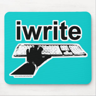 I Write Epic Author Slogan Fun Unique Design Mouse Pad