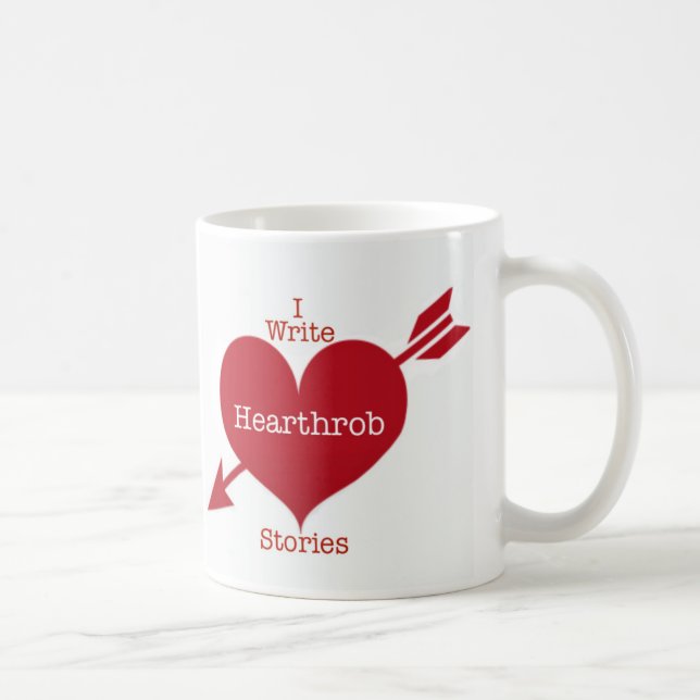 I Write Heartthrob Stories Coffee Mug (Right)