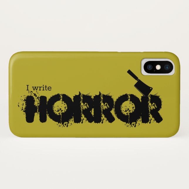 I write horror. Case-Mate iPhone case (Back (Horizontal))