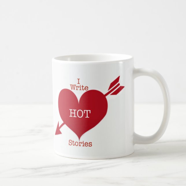 I Write Hot Stories Coffee Mug (Right)