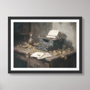 I write my story one quiet moment at a time. framed art