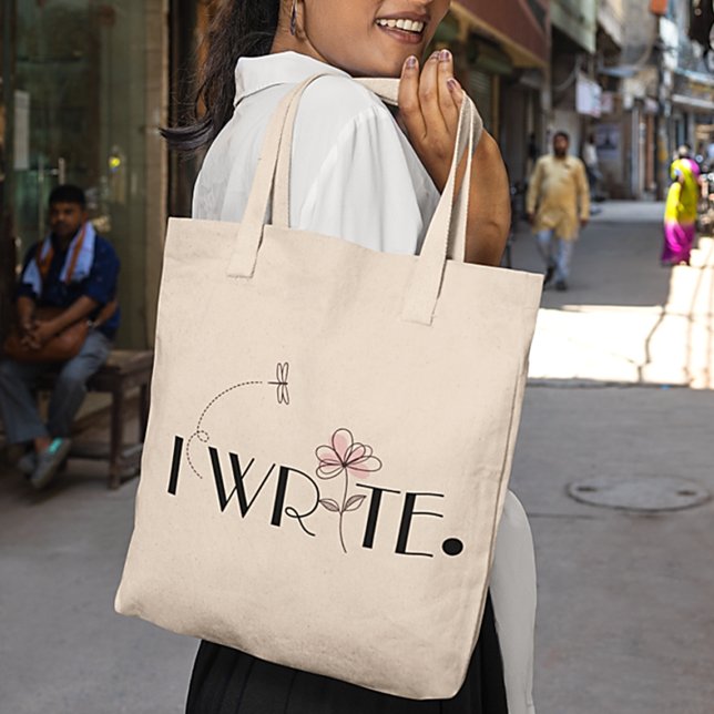 I WRITE Stylish Tote Bag (Creator Uploaded)