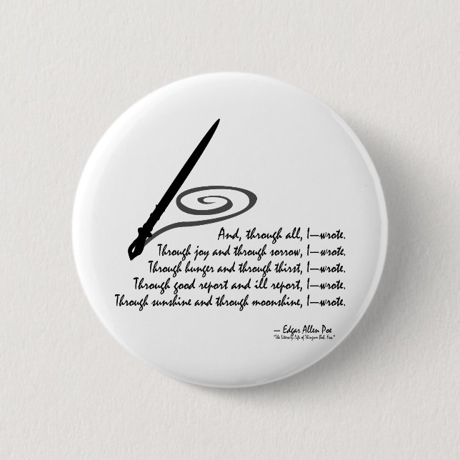 I Wrote Button (Front)