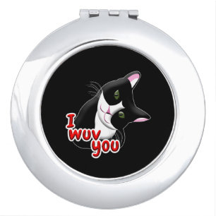 I wuv you Cat Mirror For Makeup