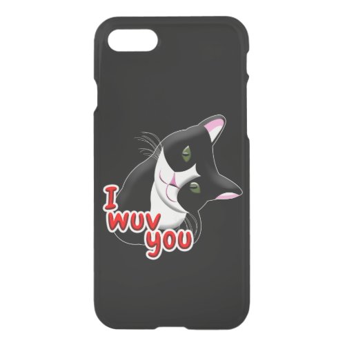 I wuv you Cat iPhone SE87 Case