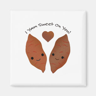 I Yam Sweet Cute Sweet Potato Magnet