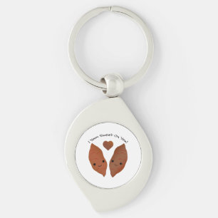 I Yam Sweet on You Sweet Potatoes Keychain