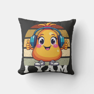I YAM THROW PILLOW