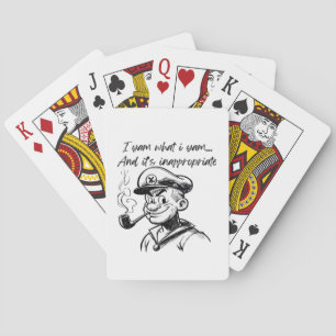 I Yam What I Yam And Inappropriate Classic Sloth D Poker Cards