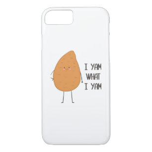 I Yam What I Yam! Awesome Yam Vegetable Pun iPhone 8/7 Case