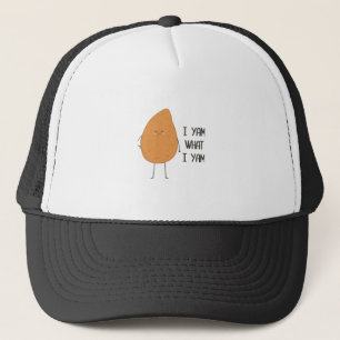 I Yam What I Yam Awesome Yam Vegetable Pun Playful Trucker Hat