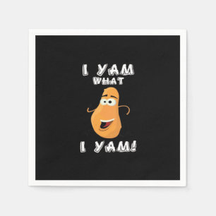 I Yam What I Yam Classic Funny Meme Napkins