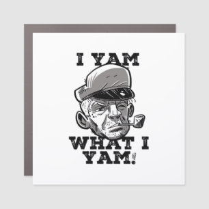I Yam What I Yam Classic Meme Design Car Magnet