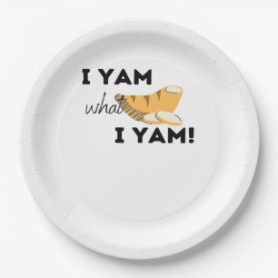 I Yam What I Yam! Classic Paper Plates