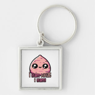 I Yam What I Yam! Cute Yam Pun Classic Keychain