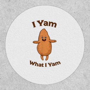 I Yam What I Yam Dancing Sweet Potato Festive Patch
