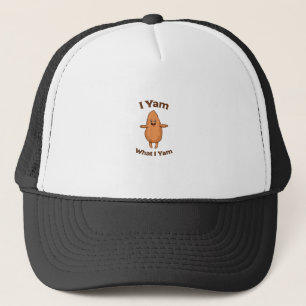 I Yam What I Yam Dancing Sweet Potato Festive Trucker Hat